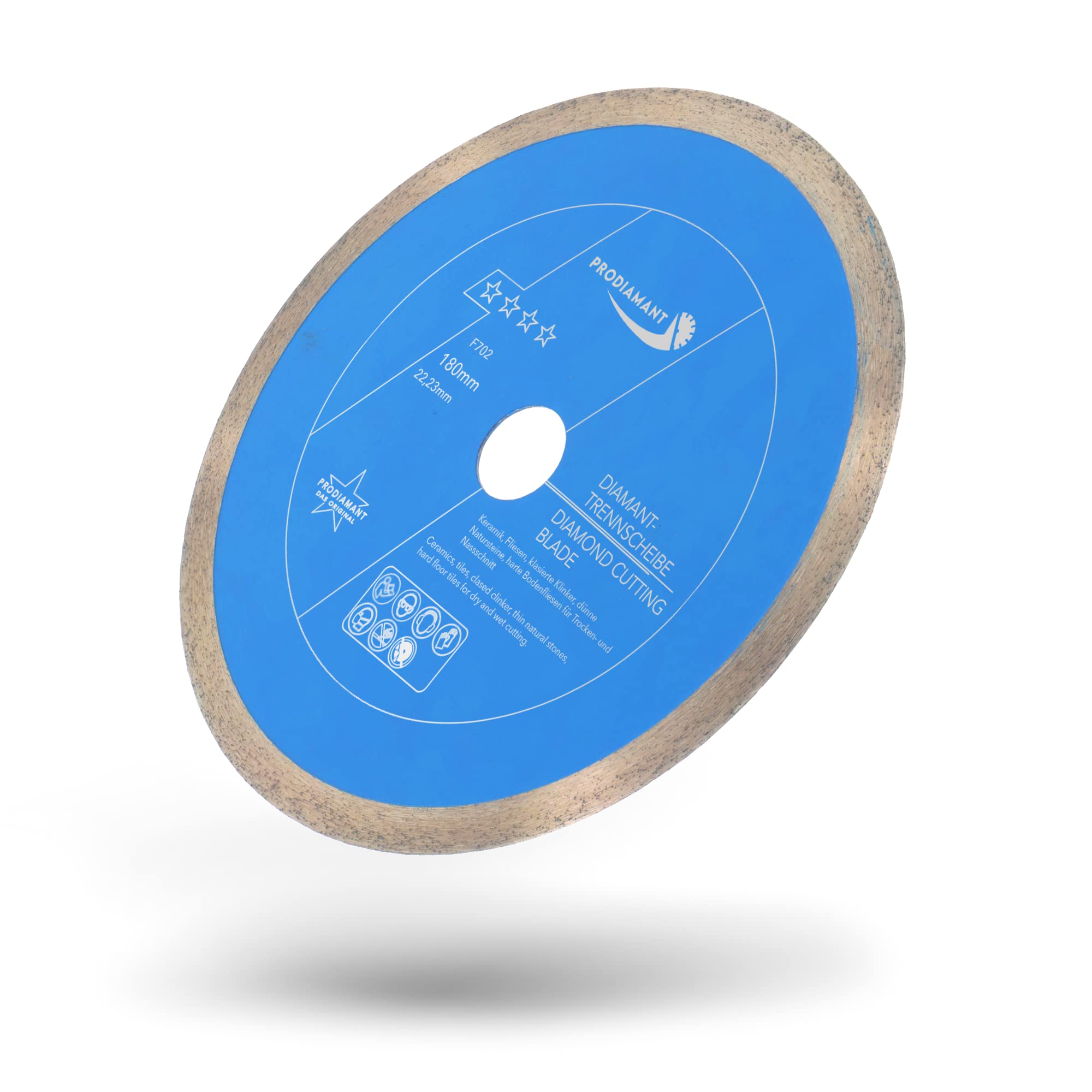 Disque à Tronçonner Diamanté Solidure 180mm Turbo Mesh - Lame Fine Pour Carrelage, Grès Cérame, Marbre, Granit Et Porcelaine