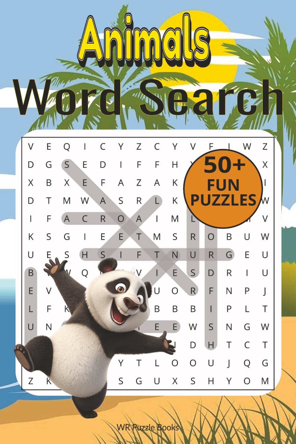 Animals Word Search Puzzle Book: 50+ Word searches for Kids with Easy to Read Print about Animals | Farm Animals, Jungle Animals, Mammals, Reptiles, ... for Travel, Vacations, Holidays and Free time