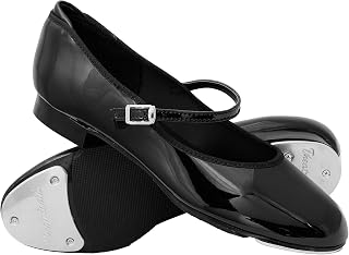 Womens Slide Buckle Tap Shoes