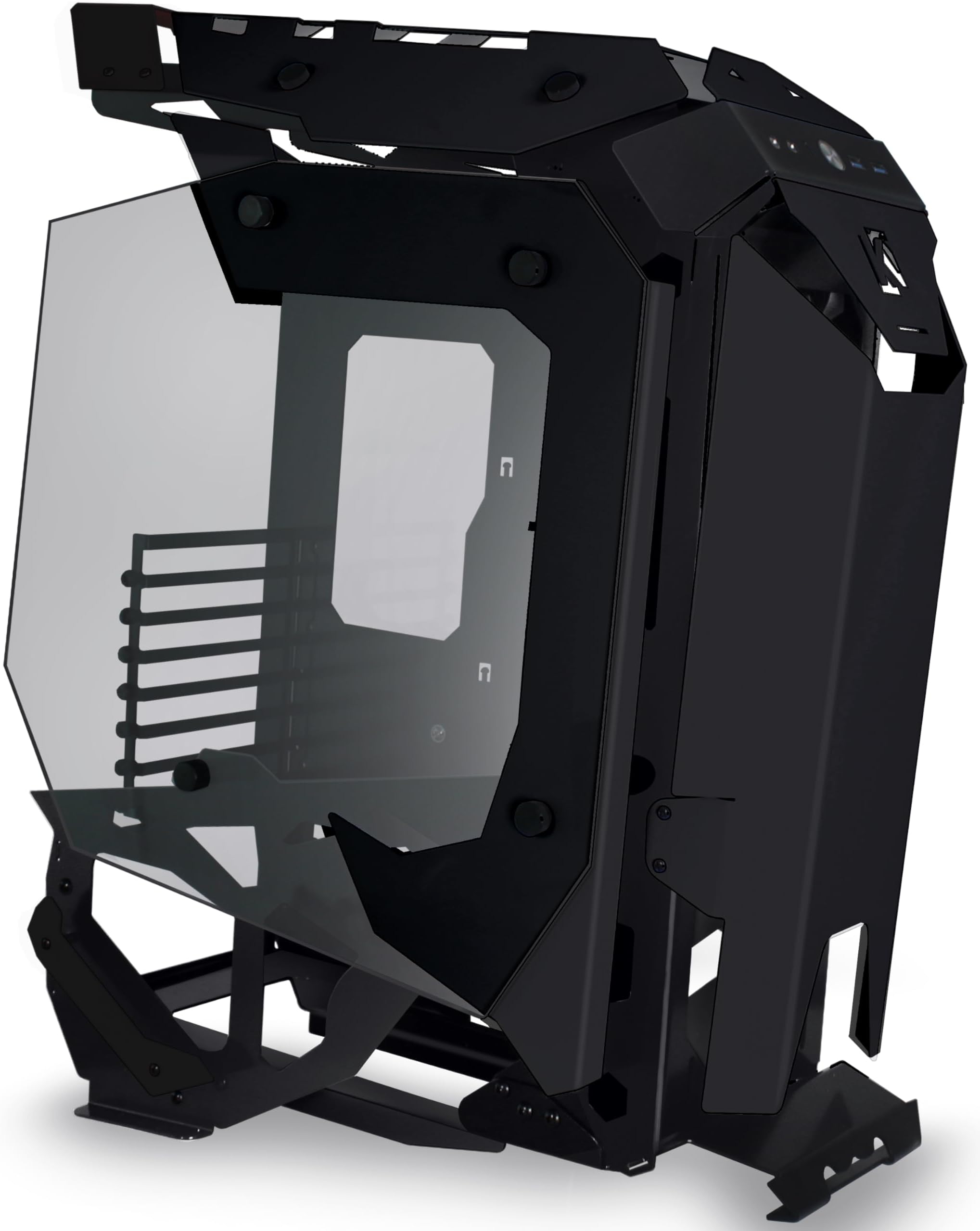 KEDIERS C650 Mech PC Case - ATX Tower Gaming Computer Case with Tempered Glass