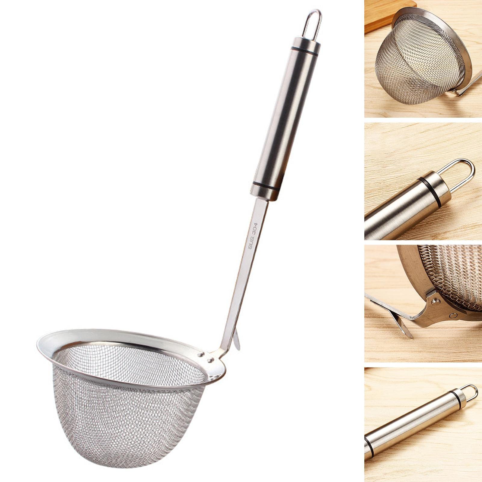 Amazon.co.jp: GIZMAC てぼ ステンレス ざる ストレーナー 麺上げざる