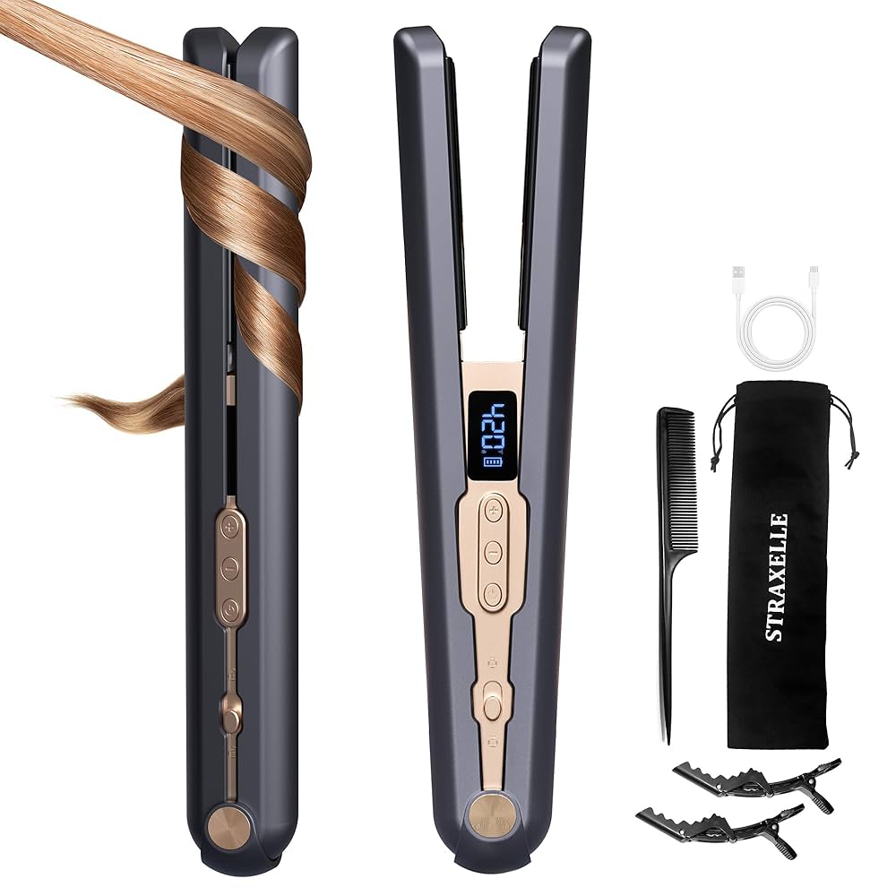 STRAIGHTENER（ストレイテナー）
The Ordinary Road Amazon.com : Straxelle 2-in-1 Cordless Hair Straightener and