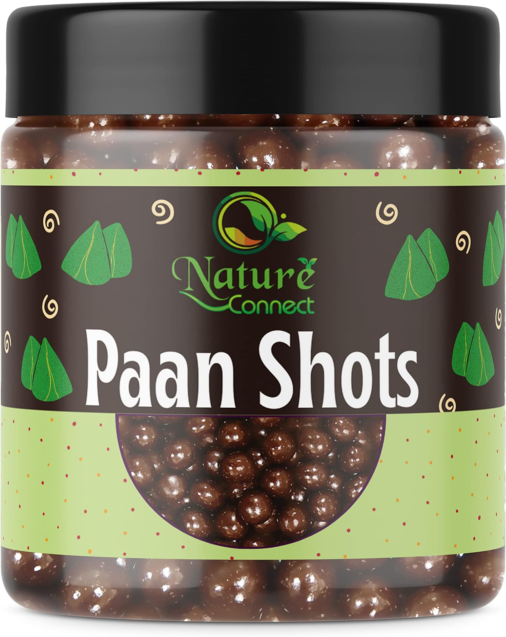 Nature Connect Paan Shots (Instant Paan, Mouth Freshener, Mukhwas) Pan Flavor Candy | Shots Pan Laddu - [Jar Pack] (300gm)
