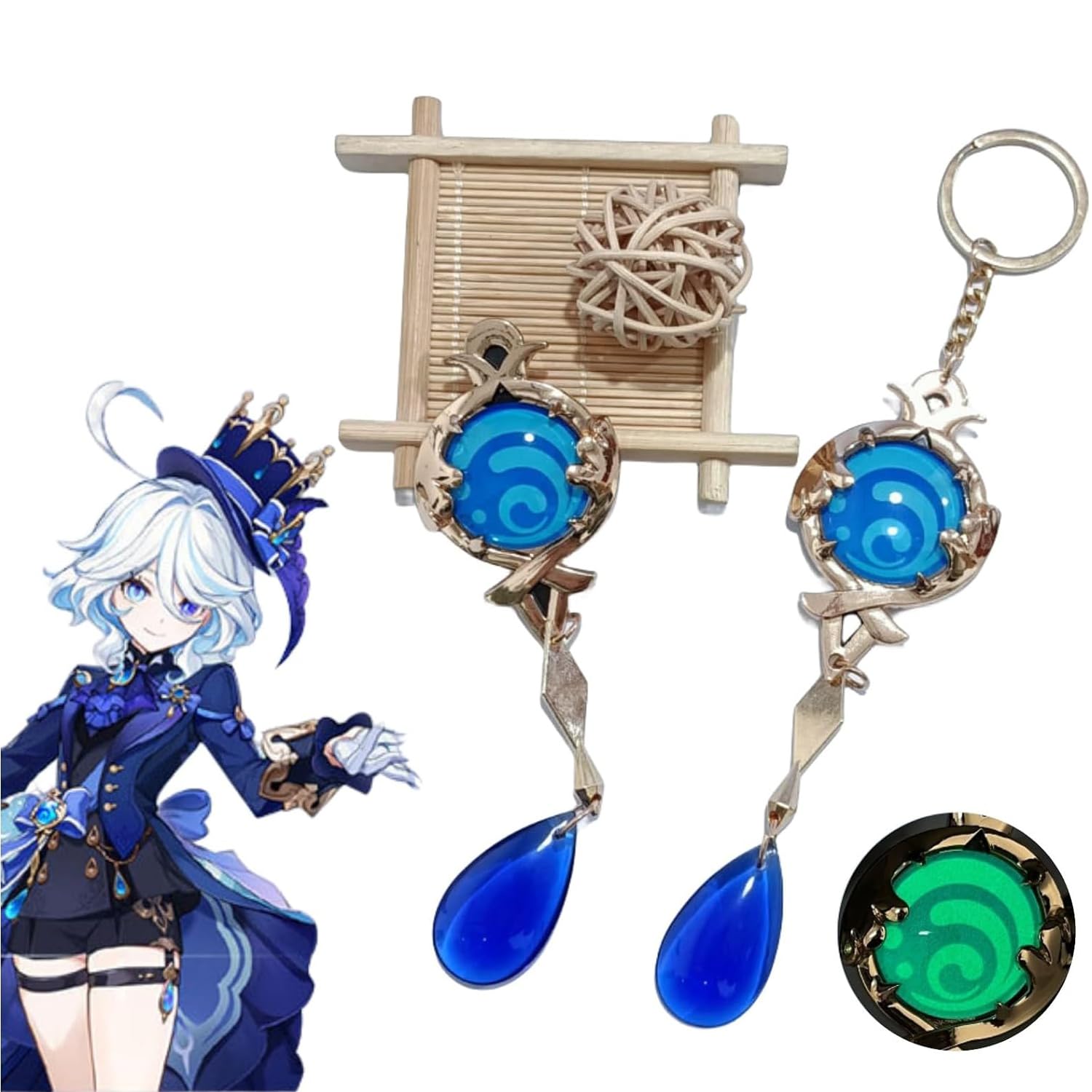 Amazon.co.jp: げんしん 原神 周辺 フリーナ 神の目 キーホルダー