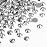 Beadsland Flat Back Crystal Rhinestones Round Gems for Nail Art and Craft Glue Fix, Silver Hematite, 7.0-7.3mm, SS34/288pcs
