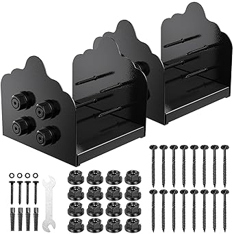 Post Base Stainless Steel Adjustable Post Anchor Bracket, Adjustable Post Base for Pavilion Deck Porch Handrail Railing Support Decorative Anchor Plate. (8x8, 2)