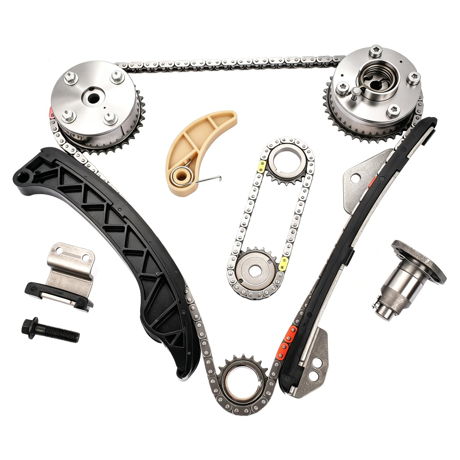 Timing Chain VVT Gear Sprocket Kit Replacement for 2009-2015 Toyota Prius Corolla Matrix Scion XD Pontiac Vibe 1.8L Part# 13070-0T010 13050-0T010