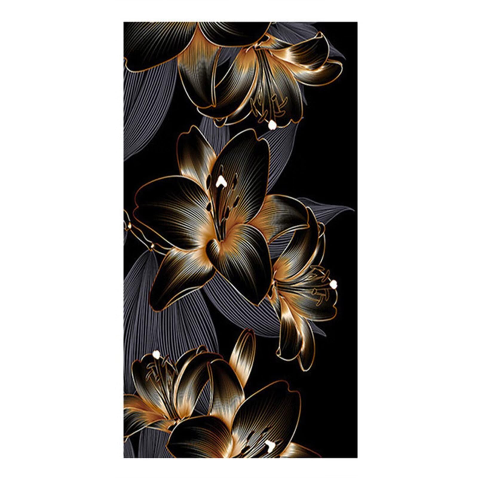 Peinture Diamant Adulte Fleur Grise pour Décoration Murale Salon