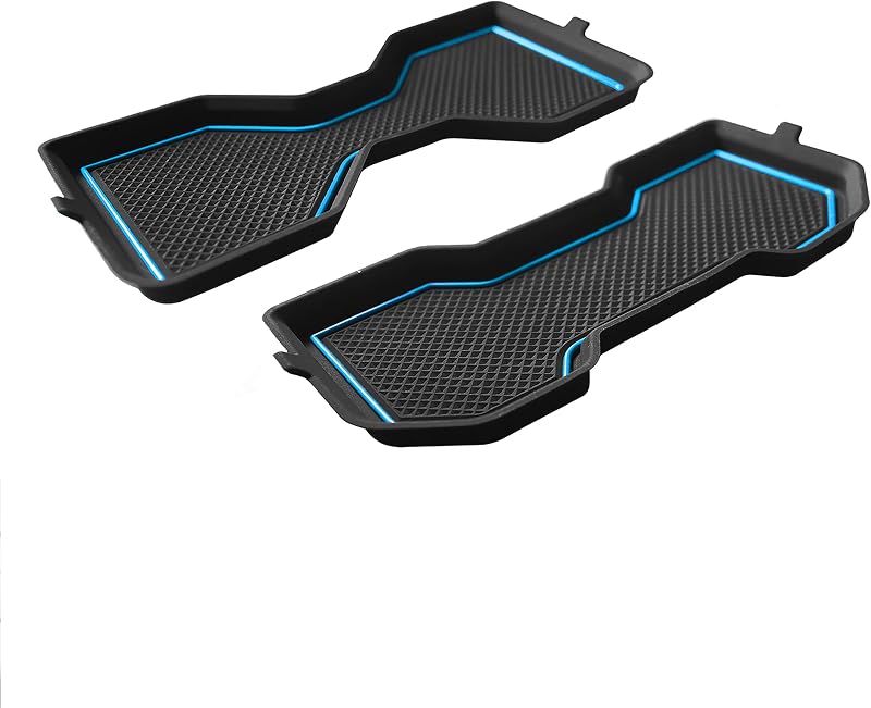 Forros de Silicone para Porta-Copos SENSHINE para Toyota Tacoma 2024–2026, Azul, Kit com 2 peças