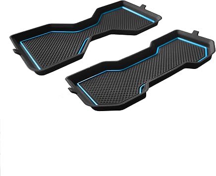 3D Cup Holder Inserts Coaster for Toyota Tacoma Accessories 2024 2025 2026 Siliconce Cup Coaster Mats Center Console Liner Non Slip Dustproof Protecror Pad for Toyota Tacoma 2Pcs Blue
