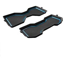 3D Cup Holder Inserts Coaster for Toyota Tacoma Accessories 2024 2025 2026 Siliconce Cup Coaster Mats Center Console Liner Non Slip Dustproof Protecror Pad for Toyota Tacoma 2Pcs Blue
