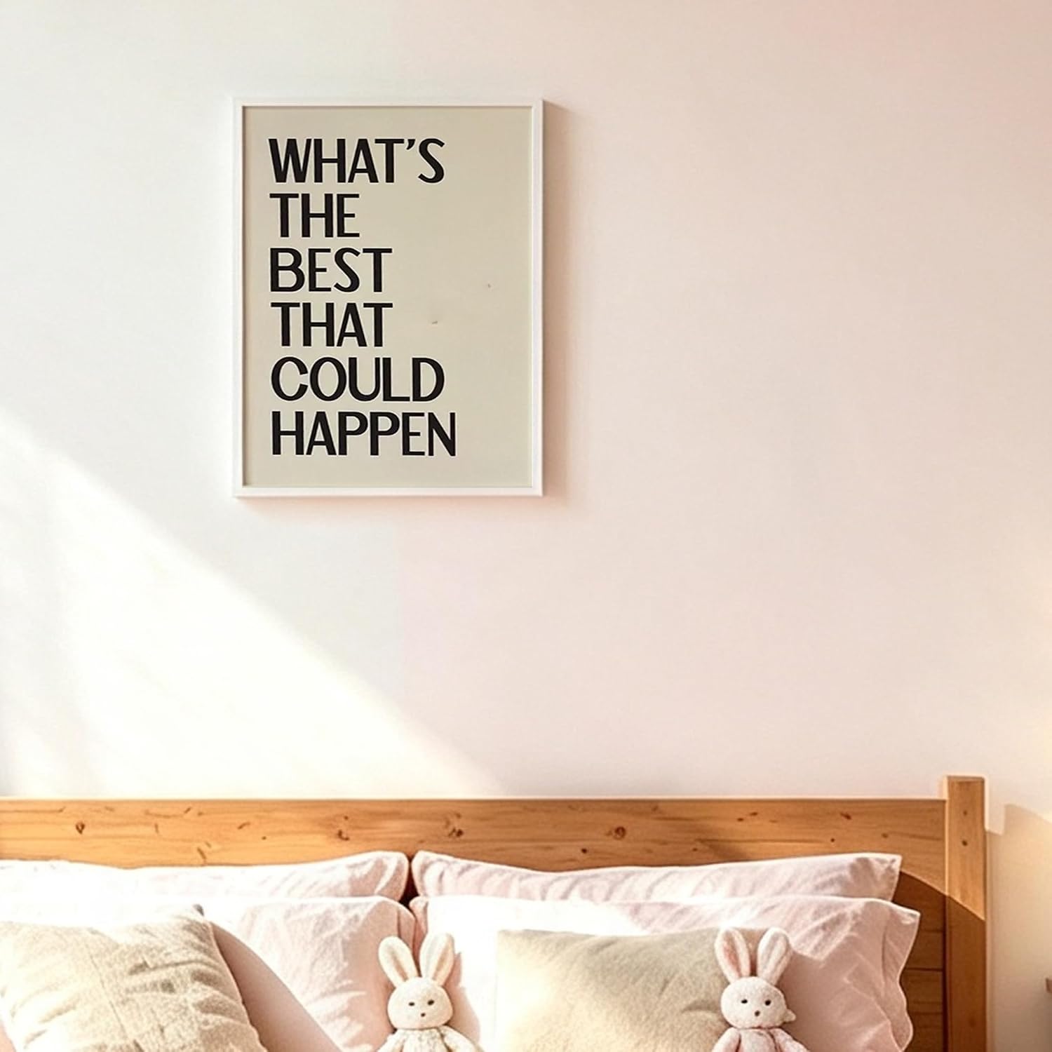 What's The Best That Could Happen Canvas Print Quote Wall Art Unframed image 5