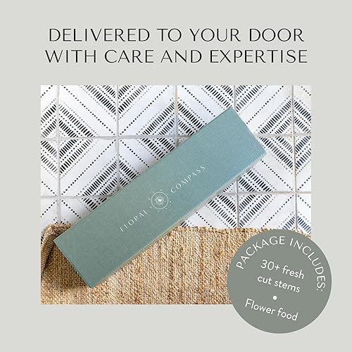 Miniatura 4 de Floral Compass by Nature's Flowers - Ramo de flores de celebración - Elegible para Prime, más de 30 flores recién cortadas para entrega, sin jarrón
