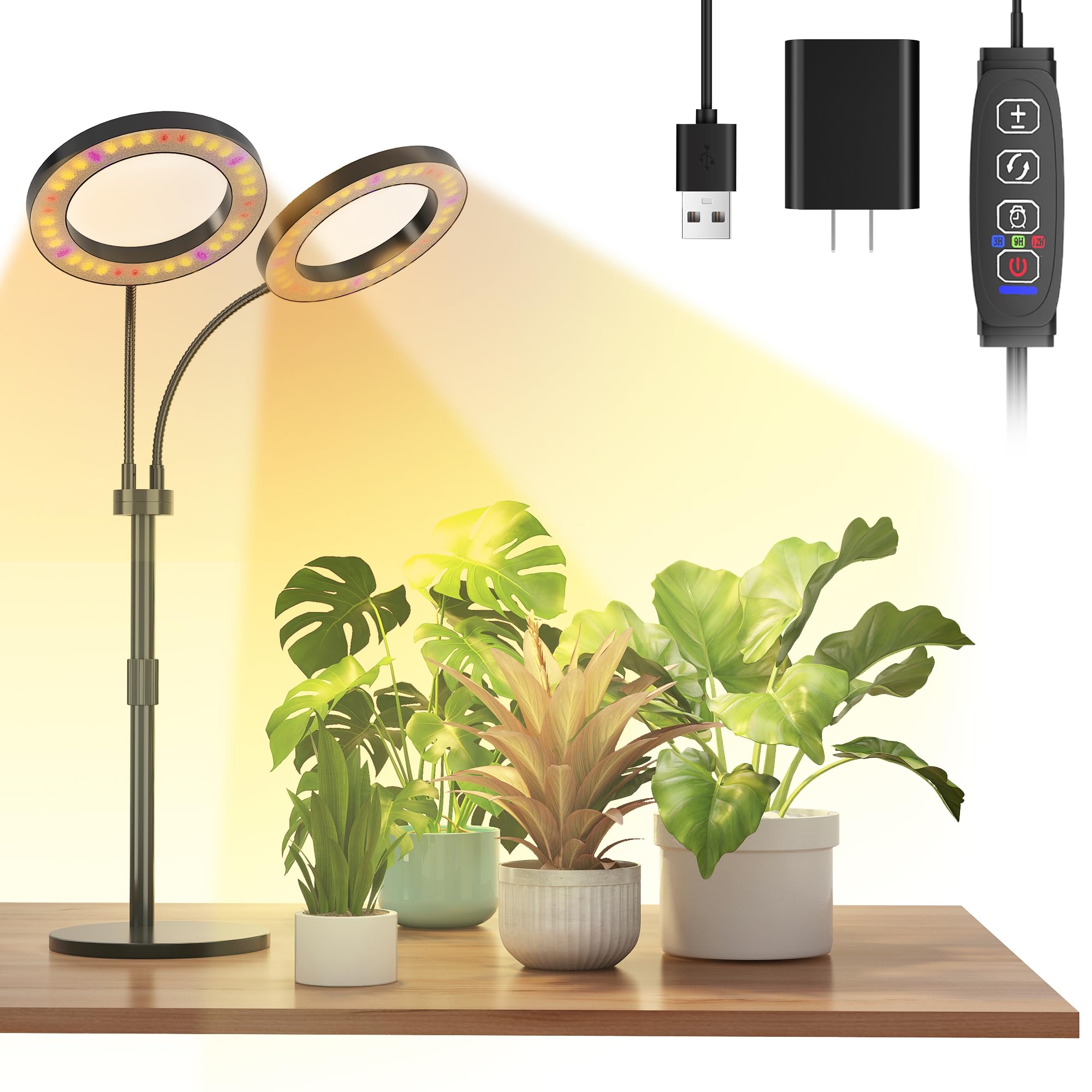 GrowLight 15w 3個　ヘリオスコラボライト 2個 Amazon.com: Tmsluody Grow Lights for Indoor Plants Full Spectrum