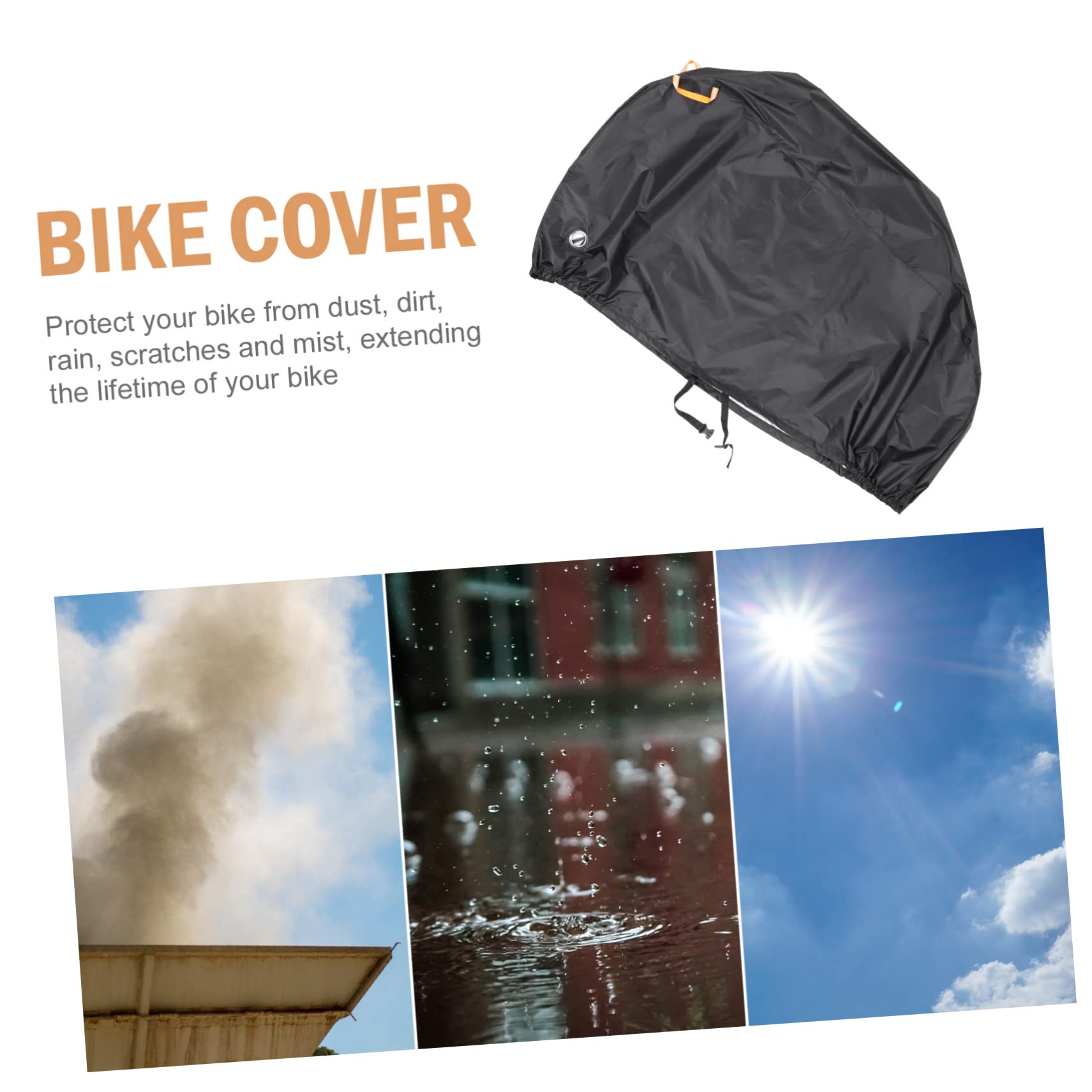 HANABASS 1Pc Fahrradabdeckung Fahrradüberdachung Fahrradabdeckung Outdoor Mountainbike Abdeckung Fahrradabdeckung Radfahren Wasserdichte Abdeckung Oxford Stoffabdeckung Schutzhülle