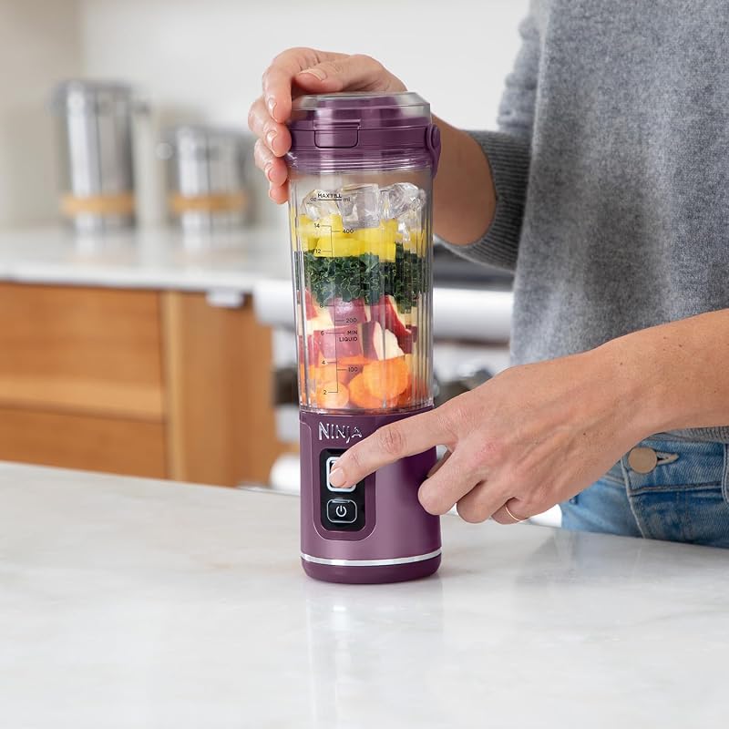 Ninja Blast BC151EUPR Hordozható Turmixgép 530ml Lila Akkumulátoros Jégzúzó