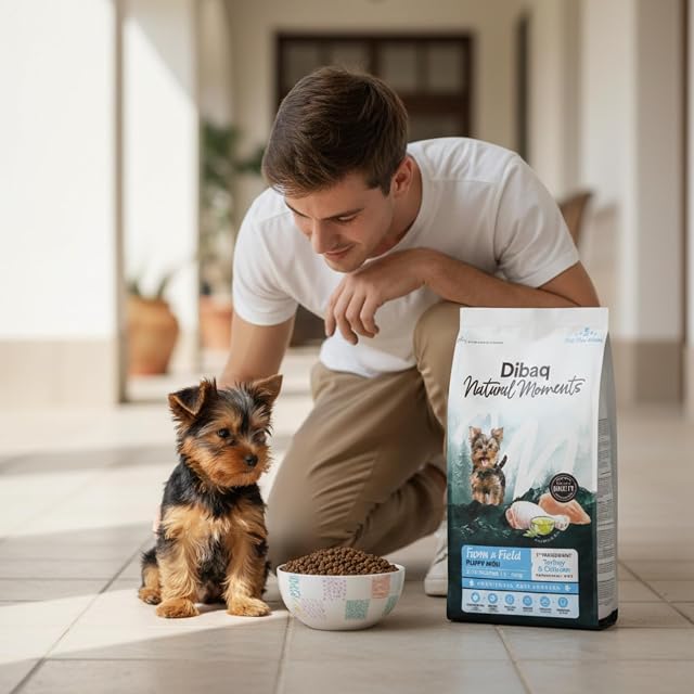 Foto 4 de 7 de Dibaq Natural Moments 5 Star Pavo y Pollo Cachorro Razas pequeñas, 2 kg