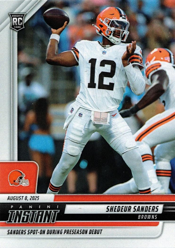 2025 Panini Instant Football #11 Shedeur Sanders Rookie Card Browns - Only 2,205 made!