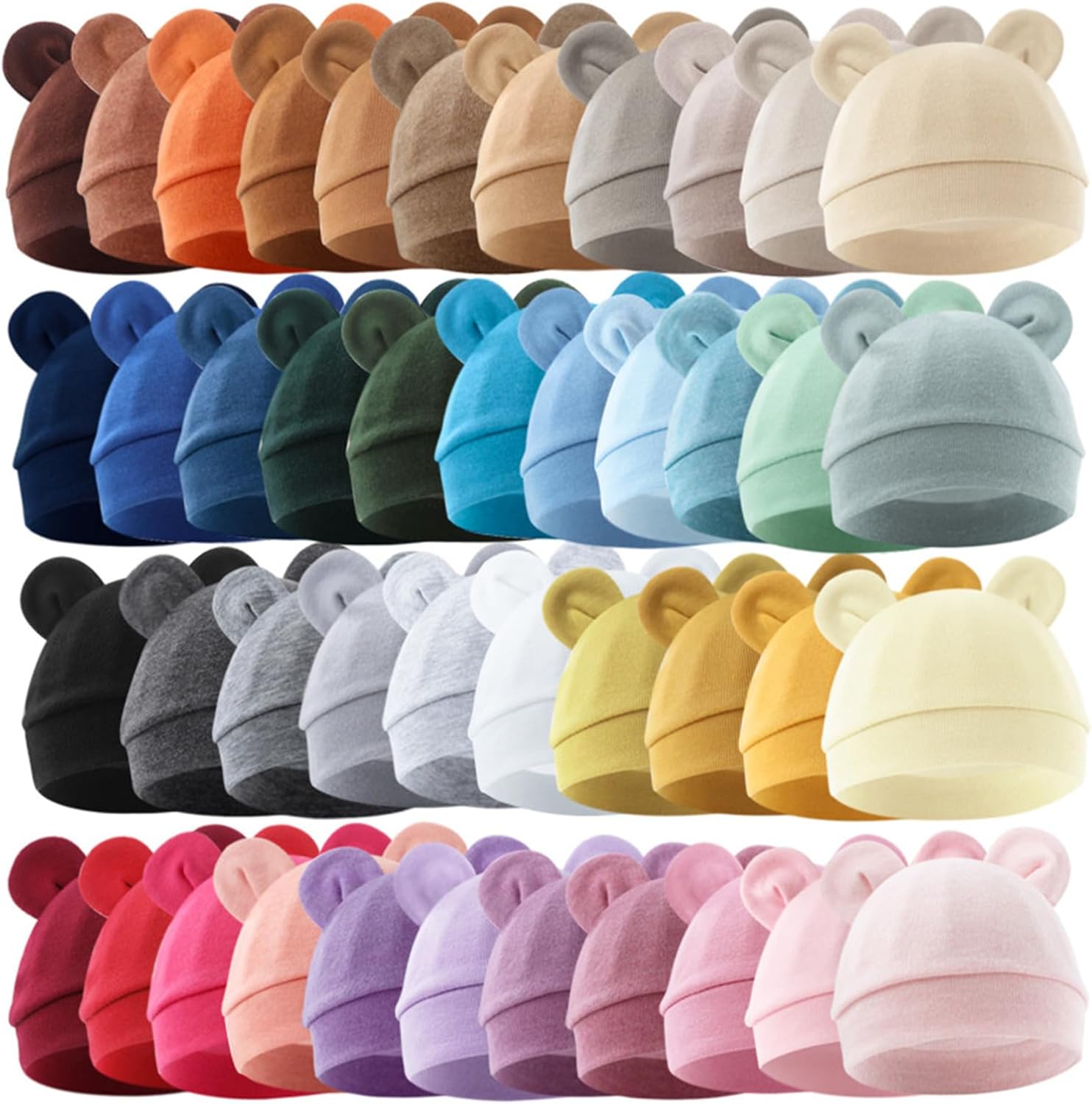Lovely Hat Soft Bonnet Color Infants Hospital Caps Neutral Gender Shower 0 to 3 Months Boy Girls Bonnet
