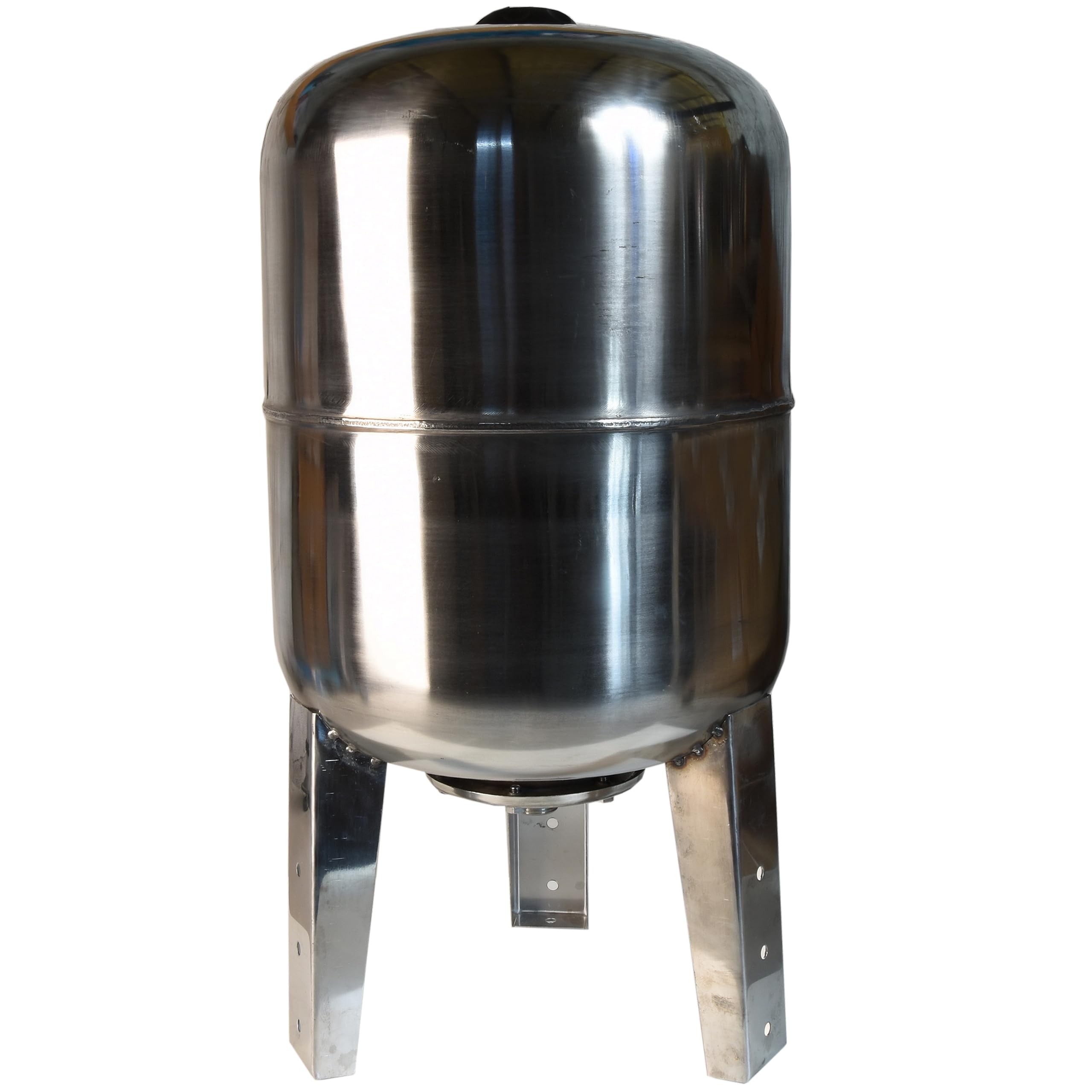 Serbatoio a Pressione 50L - per Impianti Idrici e Sistemi Autoclave - con Membrana EPDM - Vaso di Espansione per Pompa Domestica Pompa per Pozzo - Attacco da 1" - Acciaio INOX - Verticale 50 Litri