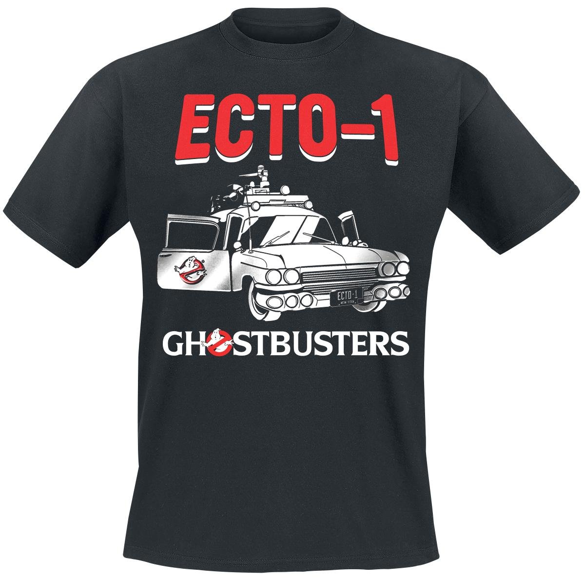 Difuzed Men's Black Ghostbusters Ecto-1 T-Shirt M