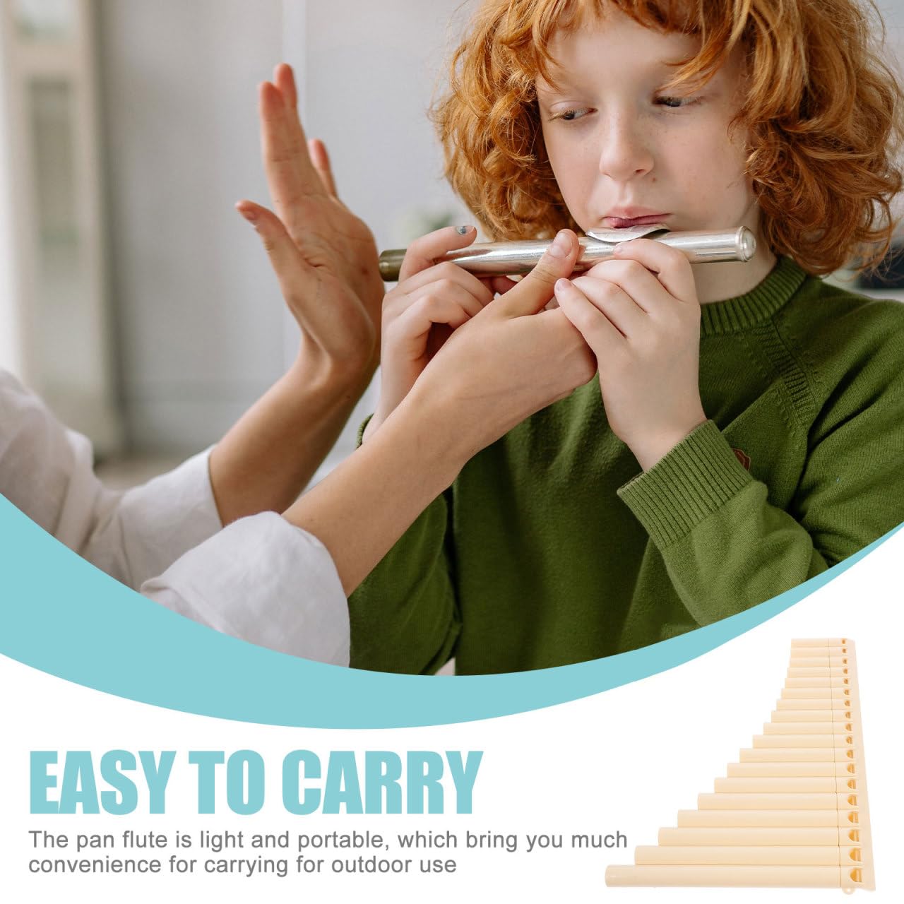 Yardwe Tragbare 18-Rohr PanflöTe C-Ton Professionelle PanflöTe FüR AnfäNger Mit Aufbewahrungstasche Leichtes Musikinstrument FüR Schule Und Ausbildung
