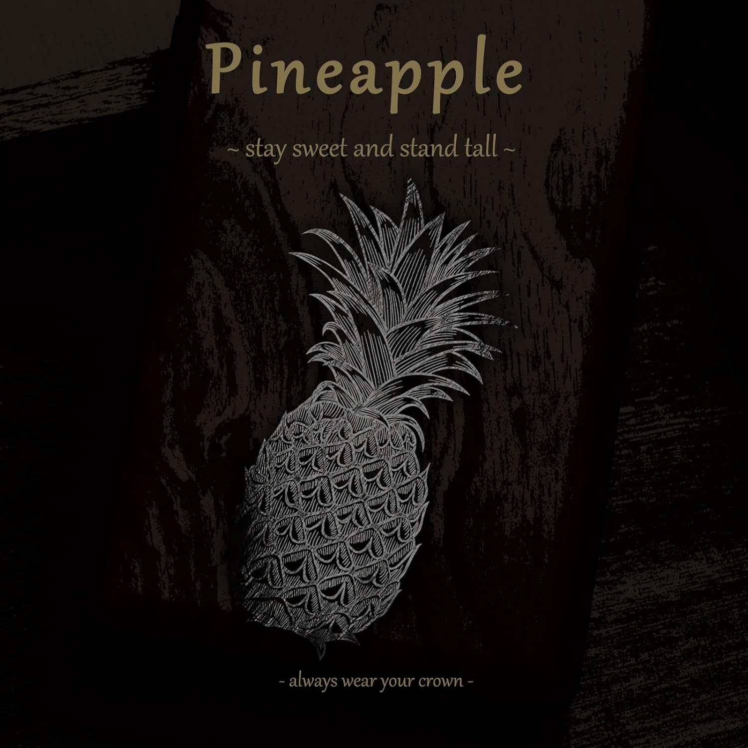 Carveit Magnetic Wood Case for iPhone 13 Case [Natural Wood & Black Soft TPU] Unique & Classy Wooden Shockproof Protective Cover Compatible with magsafe (Pineapple -Rosy)