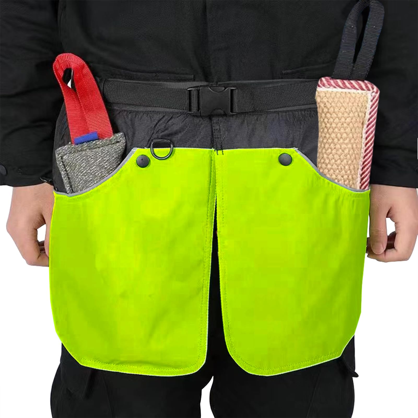 Hundetrainer-Weste für Männer und Frauen, mit großen und tiefen Taschen, D-Ring, Hundehandler, Taillen-Leckerli-Tasche, Schürze, Design der Funktionalität zum Halten von Hundespielzeug,