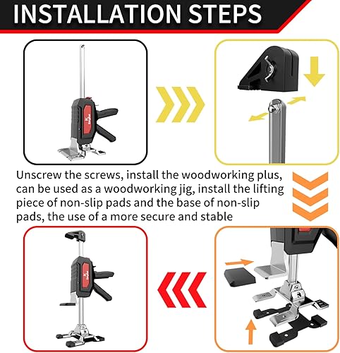 Miniatura 21 de [Actualización] Paquete de 2 gatos de brazo de ahorro de mano de trabajo, elevadores de muebles de acero inoxidable de 15.5 pulgadas con bolso