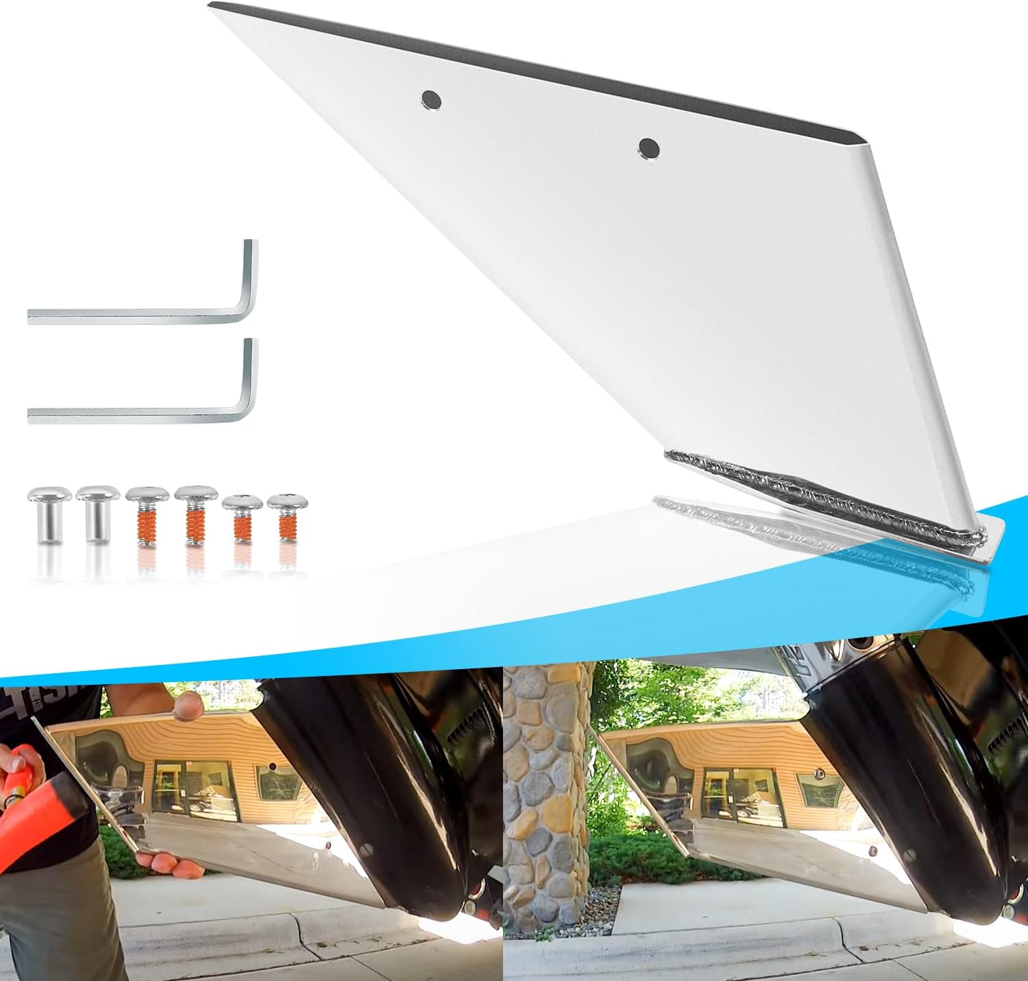 27031 Stainless Steel Skeg Guard Fix Damaged Skeg Fits for Mercury Mercruiser Alpha I Generation II 1991-Present