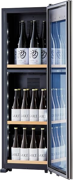 さくら製作所 ZERO CHILLED ワインセラー 日本酒セラー 20本収納 コンプレッサー式 2温度管理 0℃ OSK20-W (ホワイト) - 4