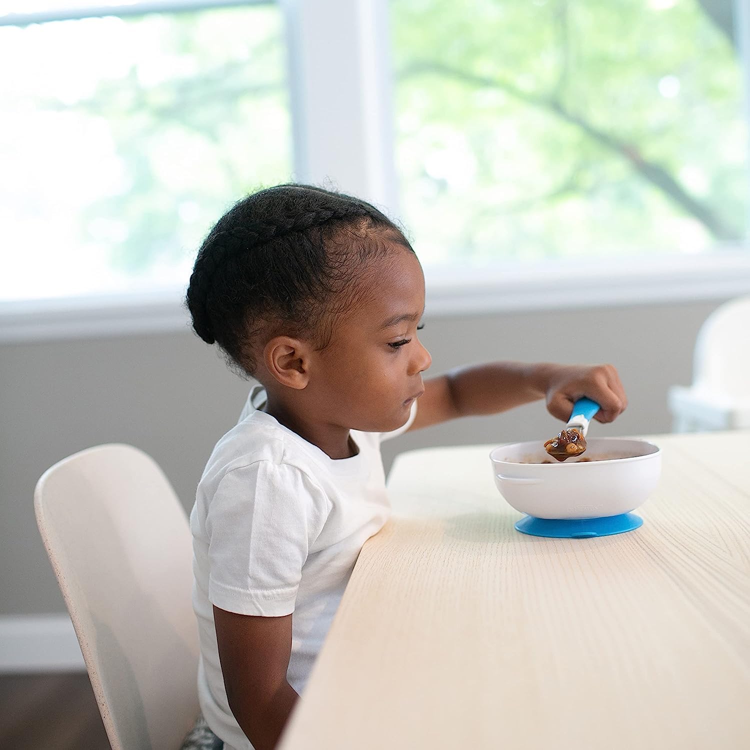 Dr. Brown’s Toddler Feeding Set with Designed to Nourish TempCheck Silicone Spoons, 4-Pack, No-Slip Suction Bowl, 2-Pack, and Baby Bib with Adjustable Collar and Fox Design, 2-Pack