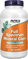 Vista 1 de Suplementos NOW, cápsulas minerales de espectro completo, fórmula multimineral, 240 cápsulas vegetales