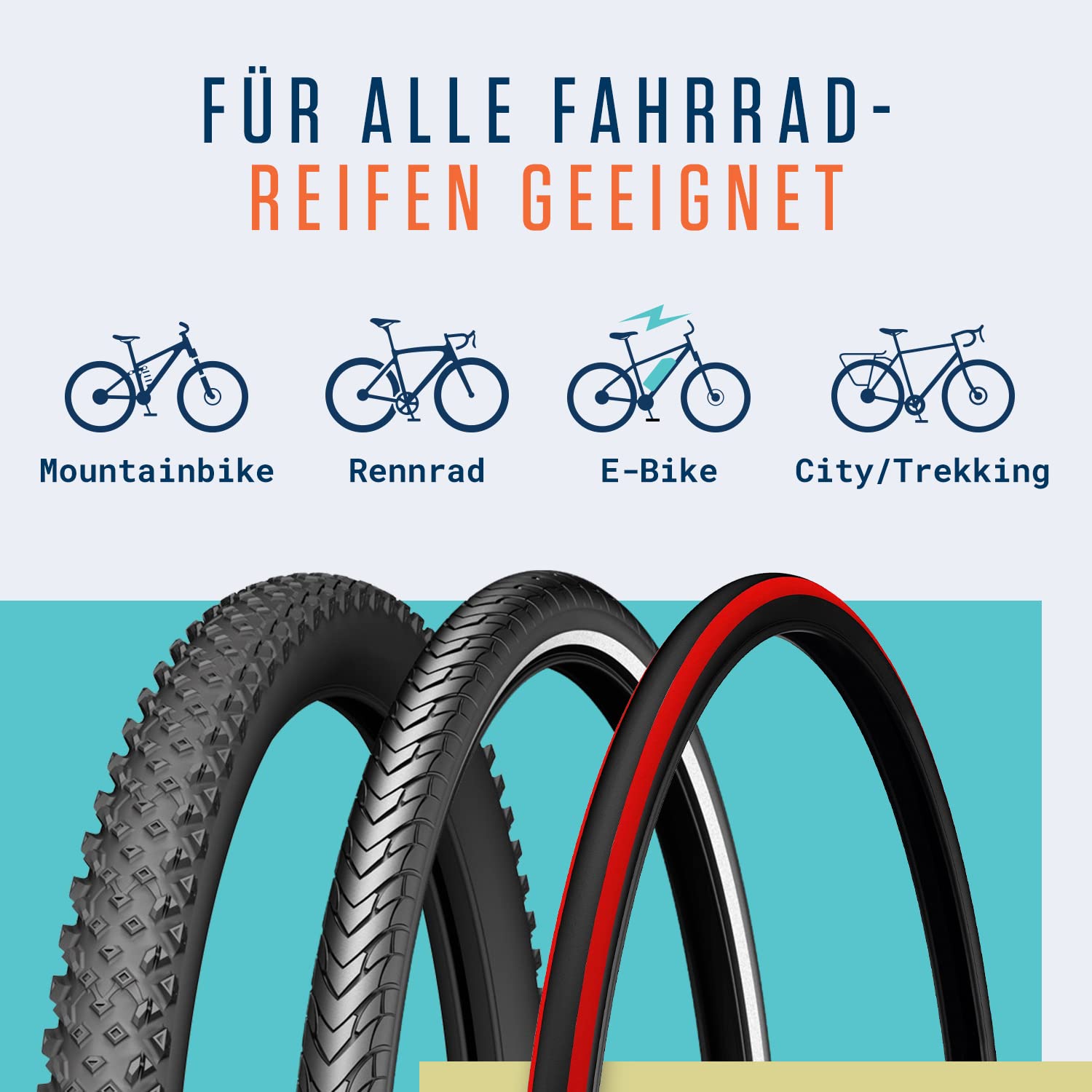 Alphatrail Fahrrad Reifenheber Oscar - 2er Set I Stabiler Metallkern aus Aluminium (36g Gesamtgewicht) I Optimale Hebellänge I Ergonomischer Mantelheber für Schwalbe, Michelin, Continental, Maxxis uvm