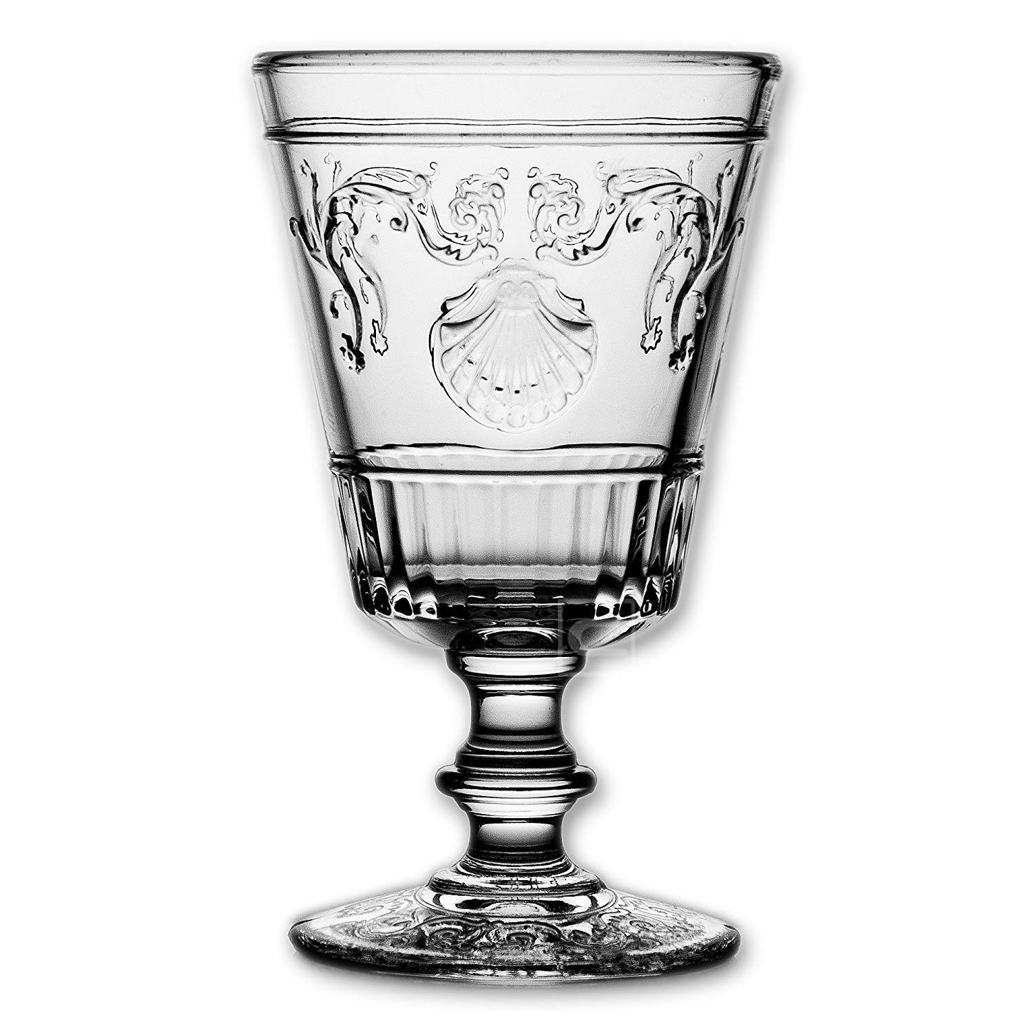 4X La Rochere Absinth Glas Versailles 400ml + 4X Absinth Löffel Antique