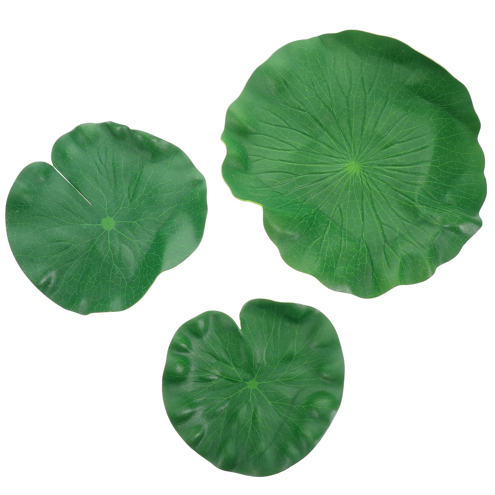 Décoration de Table Lotus Lavable en Plastique Vert, Lot de 3 Tapis Anti-Tache