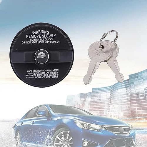 Miniatura 5 de Yonput 1 tapa de gas con bloqueo, tapa de combustible con bloqueo compatible con 4Runner, FJ Cruiser, Tacoma, Tundra, Chevy Camaro, CRV, Mazda,