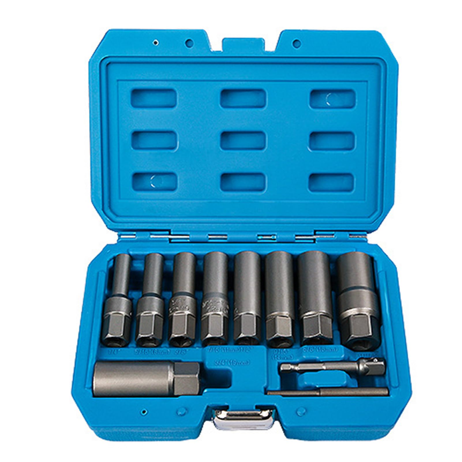 Juego de extractores de tornillos pelados con grifos de cabeza para remoción rápida