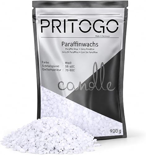 Paraffinwachs 900 g – vollraffiniertes Kerzenwachs in…