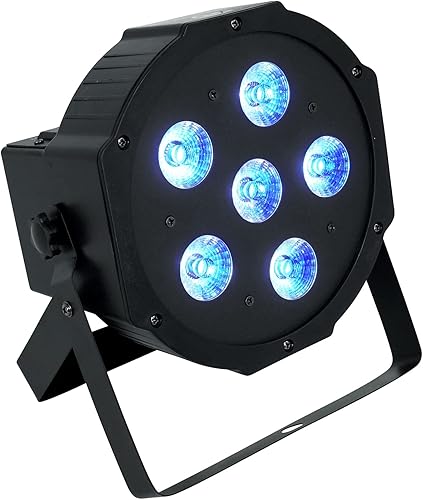 Miniatura 3 de Rockville Batería PAR Pack 6RF Negro (8) luces de lavado recargables + estuche de carga