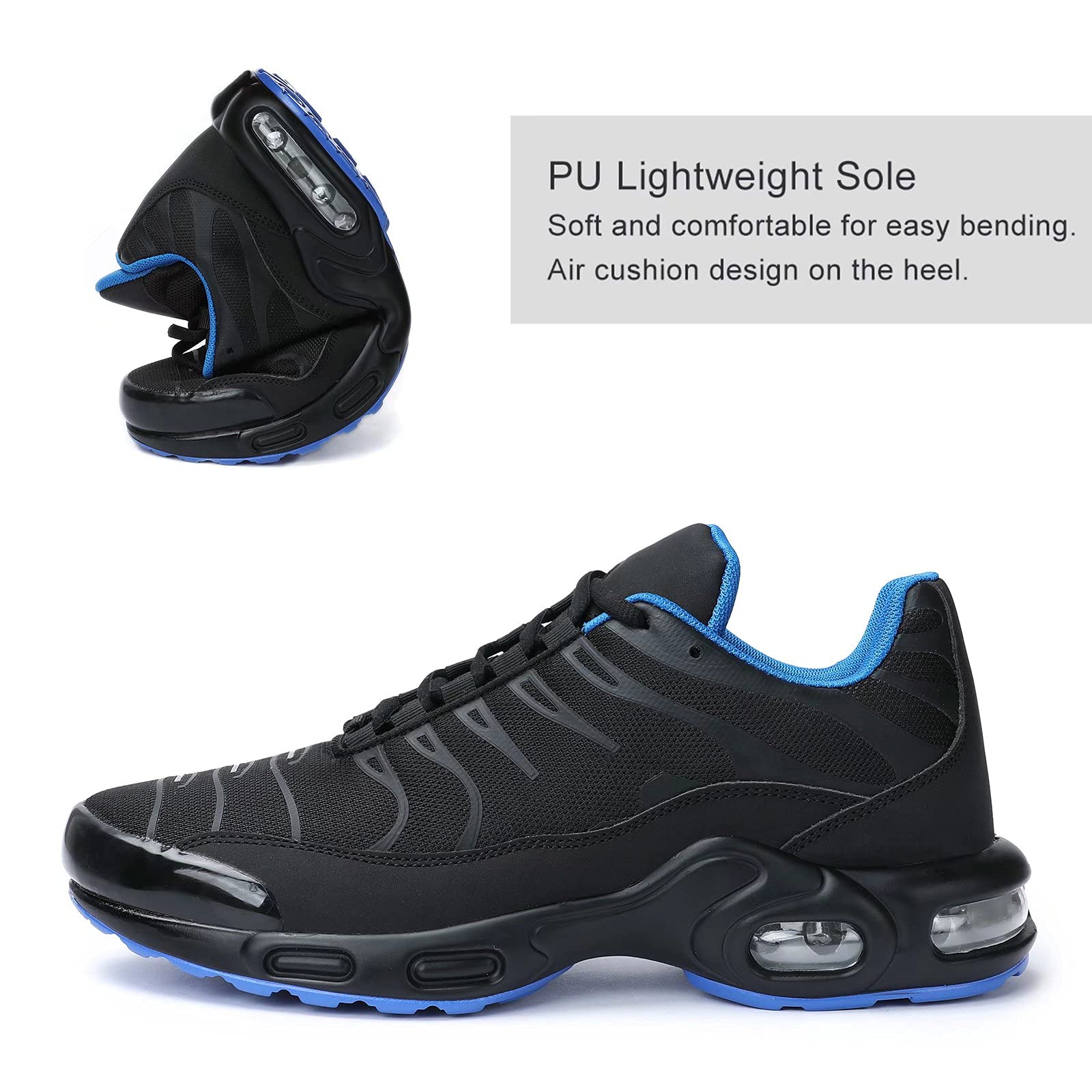 Men's Trainers for Women Air Cushion Running Shoes Athletic Sport Tennis Sneakers Gym Jogging Fitness Walking Casual Shoes