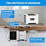 CADPXS Crawlspace Dehumidifier with Pump, 80 Pints Crawl Space Dehumidifier Commercial Dehu for Basements and Home, Compact, Portable, Auto Defrost, Memory Start, cETL Certified, Up to 1000 Sq Ft