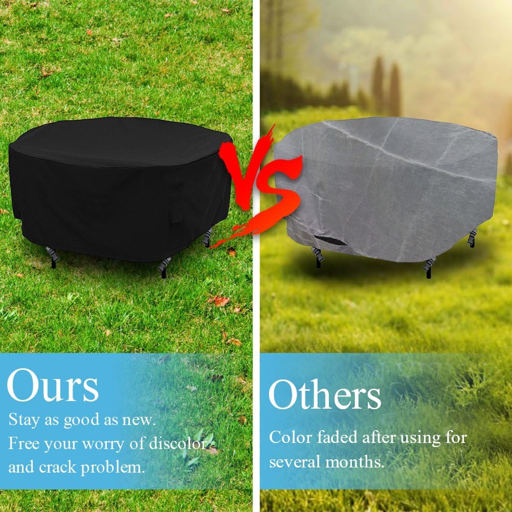 The Fellie Garden Furniture Covers Waterproof, Garden Table Cover 420D
