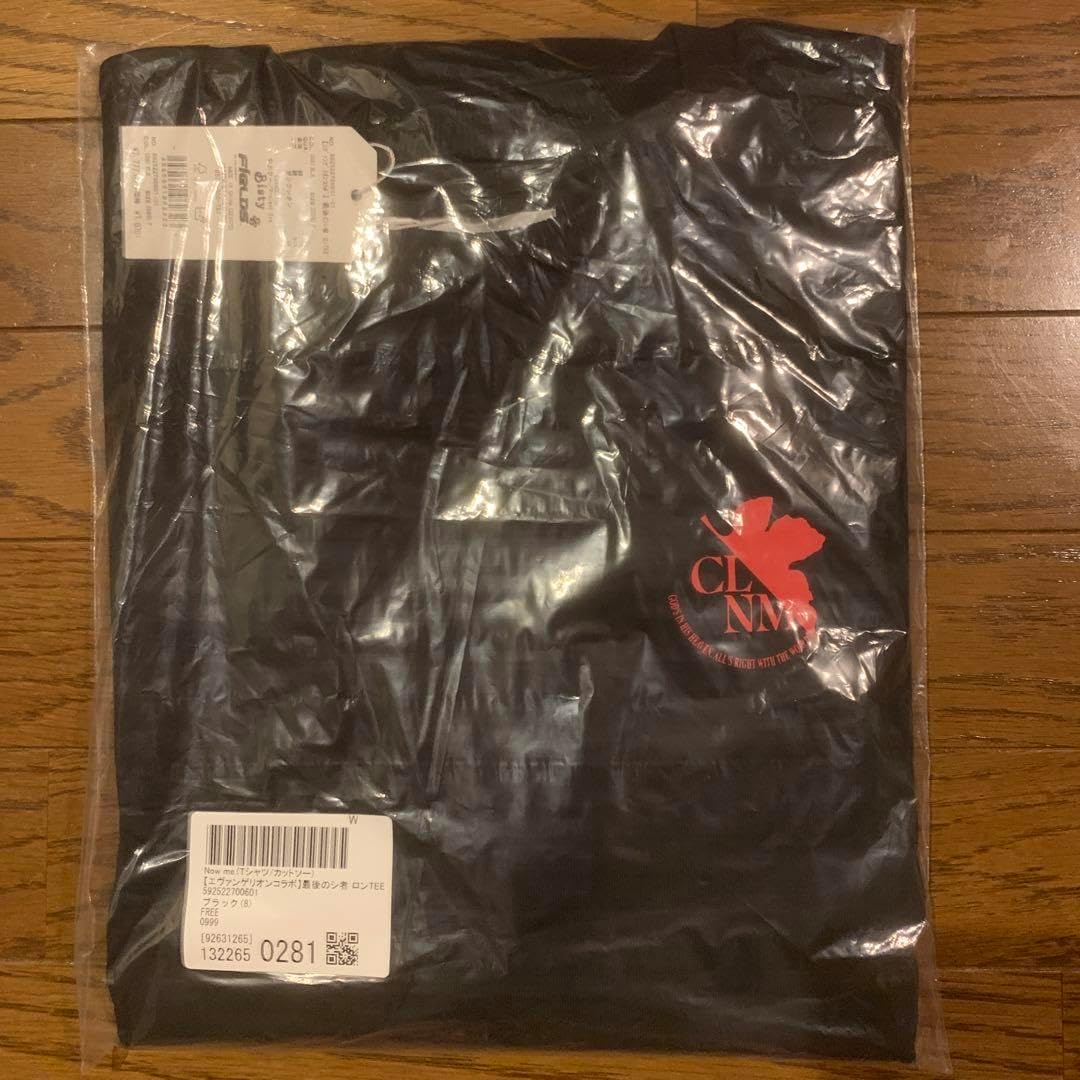 エヴァコラボ最後のシ者ロンTEE ブラック/黒CALNAMUR