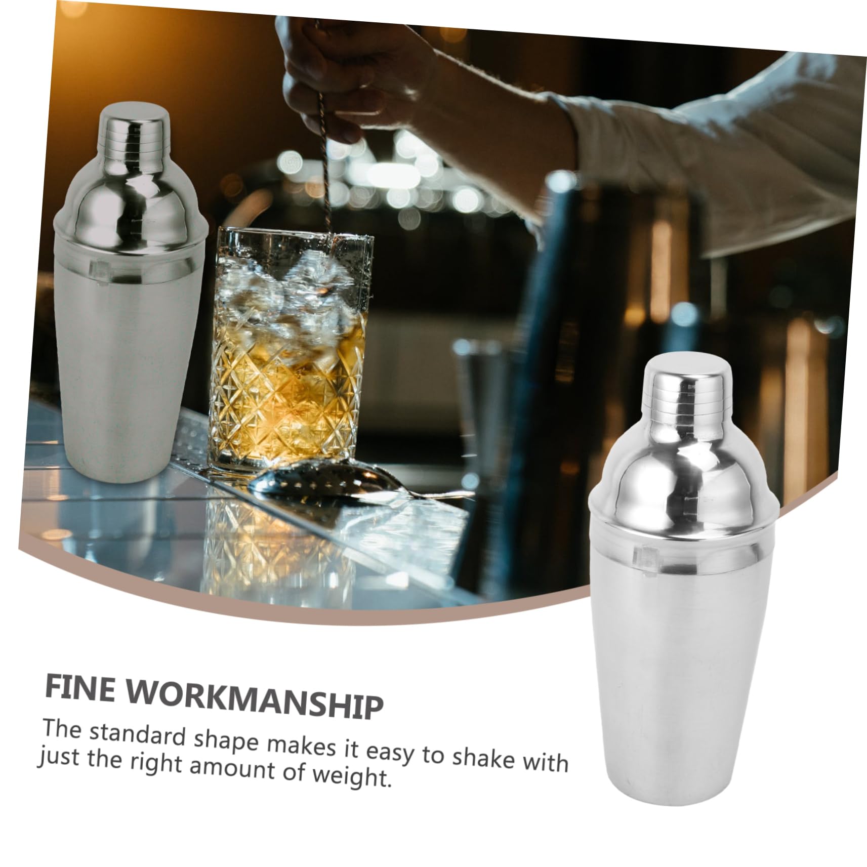 BESTYASH 22pezzi Cocktail Professionale in Acciaio Shaker Per Cocktail Misurino Forniture Per Baristi Attrezzatura Per Colino Apribottiglie e Pinza Per Ghiaccio