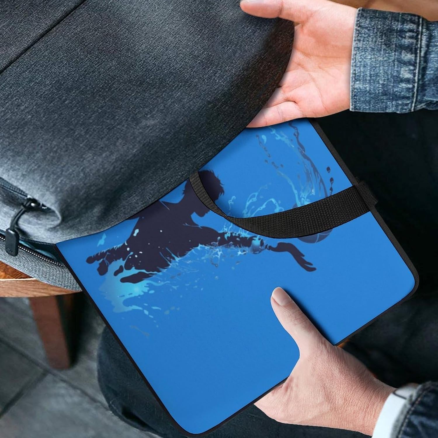 Water Ball Player Laptop Bag Print Computer Sleeve Case Protector Briefcase Totes for Women Men