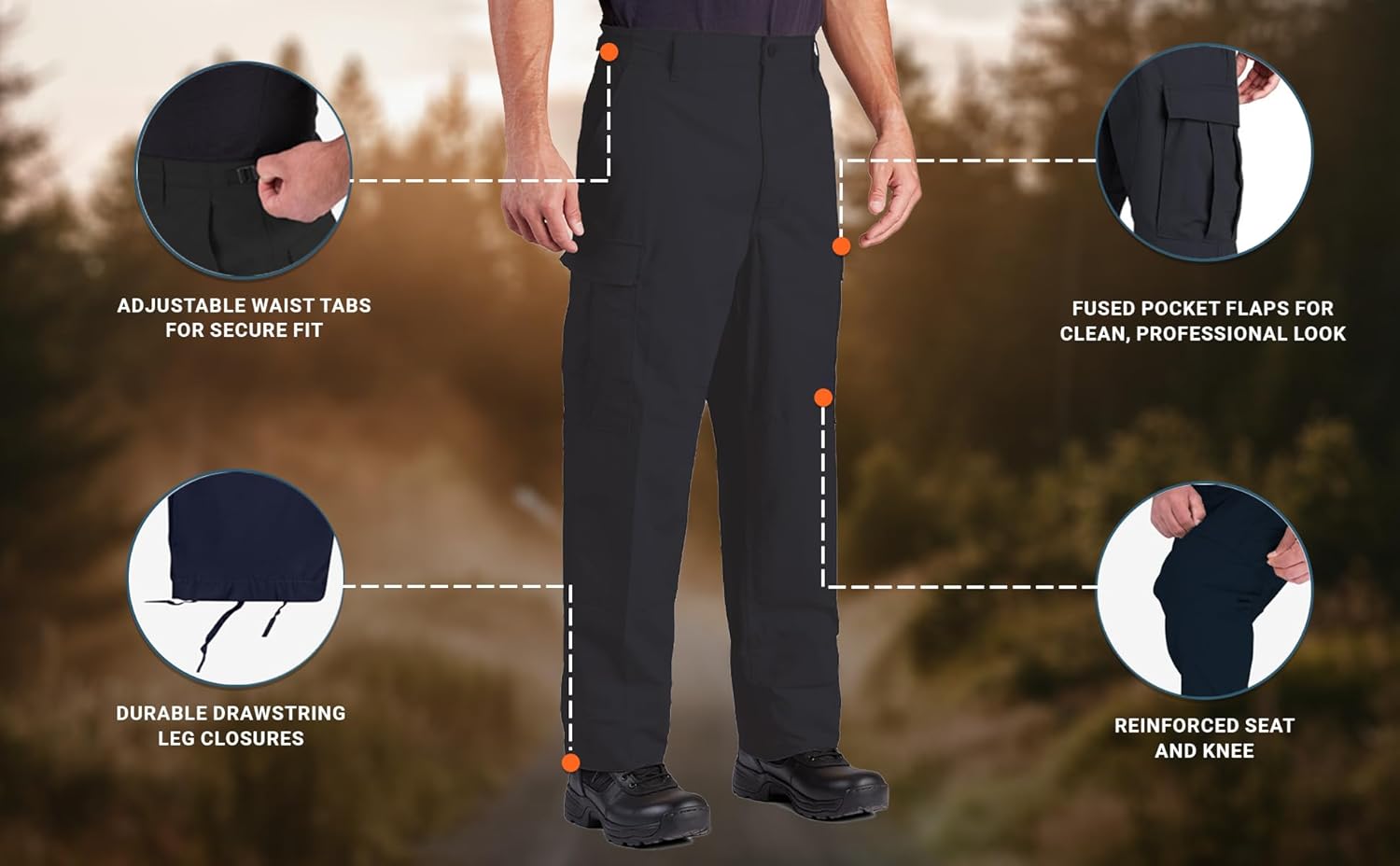 Propper Mens F5201- Bdu Trouser Pant, Dark Navy, X-Large Long US