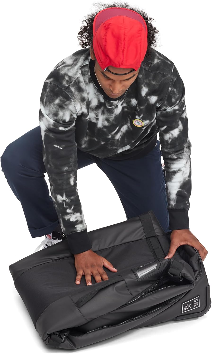 evo Roller Ski Bag - Padded Protection (75”x12”x8”) | 600D Recycled PET Ripstop | 4 Heavy-Duty Handles | Durable & Eco-Friendly