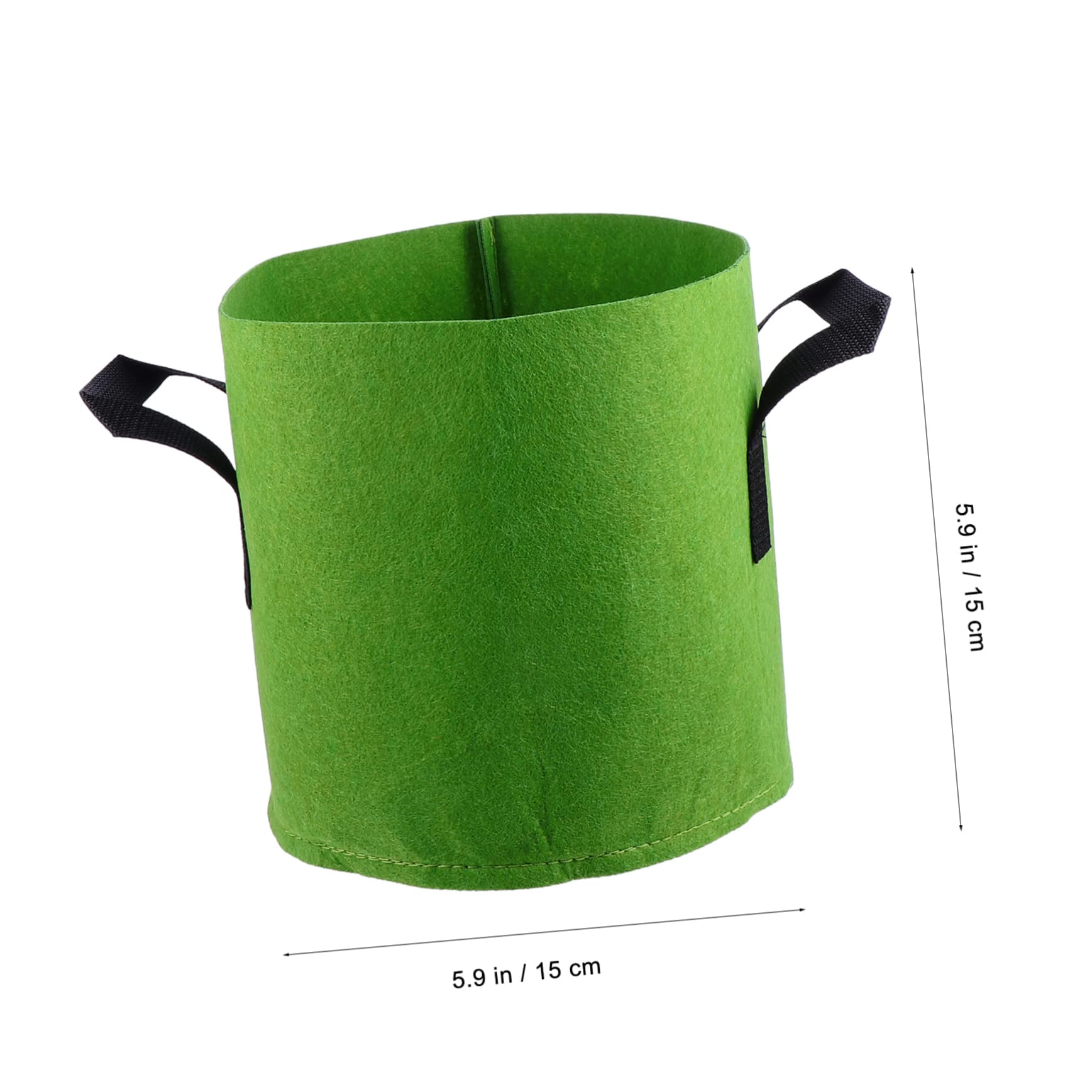 8 Stück 3 Farbige Pflanztaschen Pflanzenaufzucht aufbwahrungs-Box Flowerpot pflanzensack Gemüseanbaubeutel grüner Pflanzentopf Pflanzenwachstumsbeutel Pflanzbeutel für Gemüse Vlies