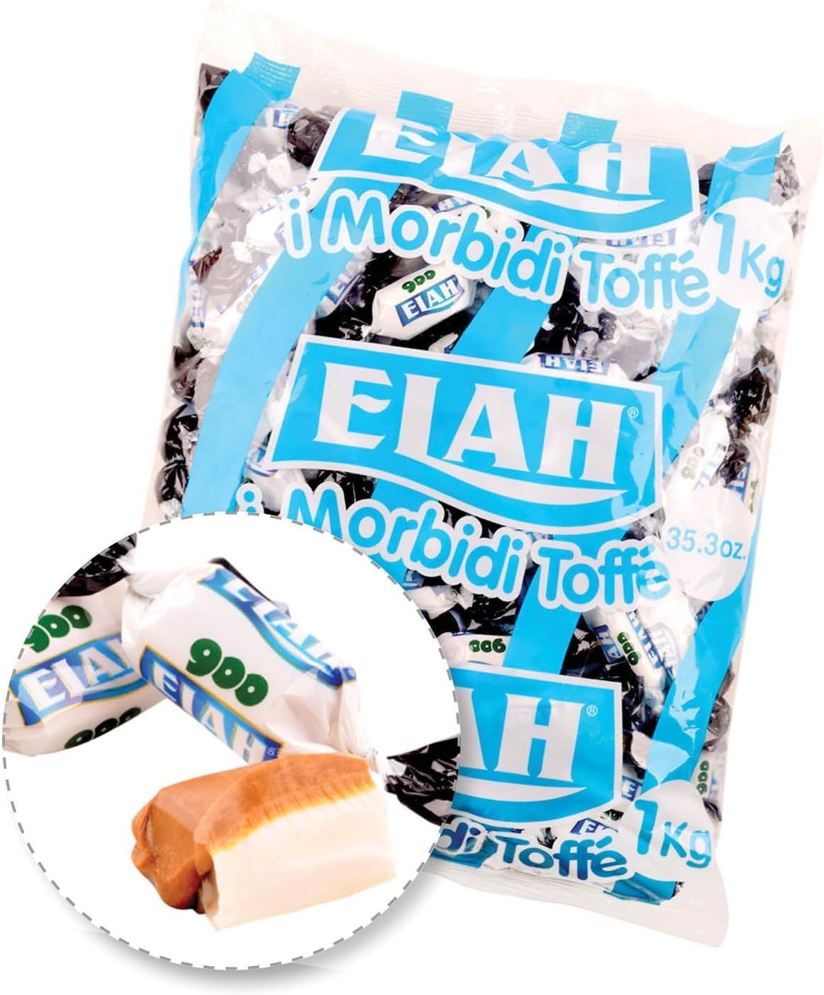 Caramelle Dufour 2 Kg. 2 Confezioni da 1 Kg (Toffe Mentaliquirizia 900)